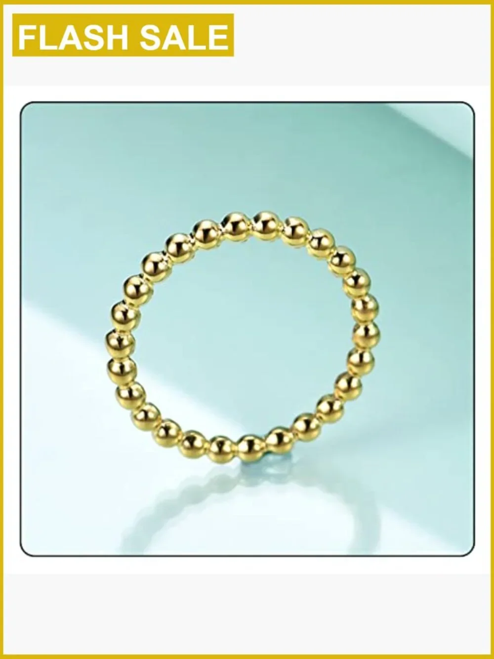 Stacking Ring Stainless Steel 2MM Bead Ring Fashion Jewelry
